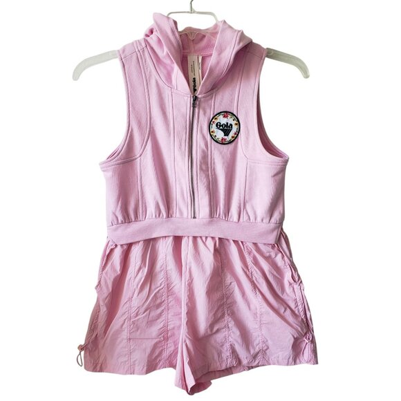 NEW Gola x Anthropologie Direct Kick Twofer Soccer Romper Light Pink S Preppy - Picture 3 of 13
